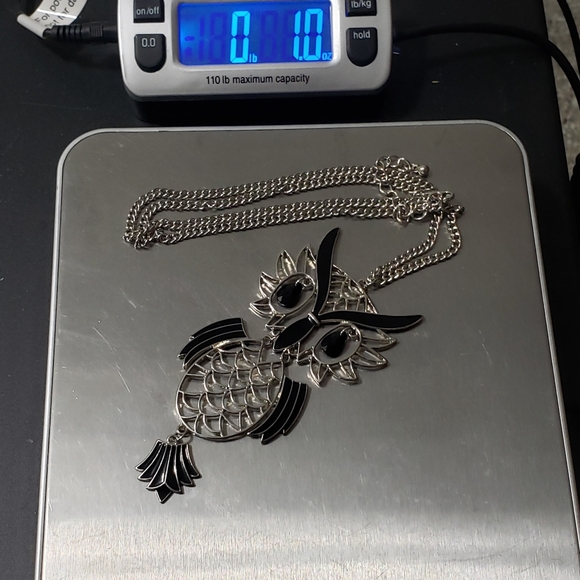 23.5" Vintage Silver-Tone Owl Necklace - Picture 11 of 11